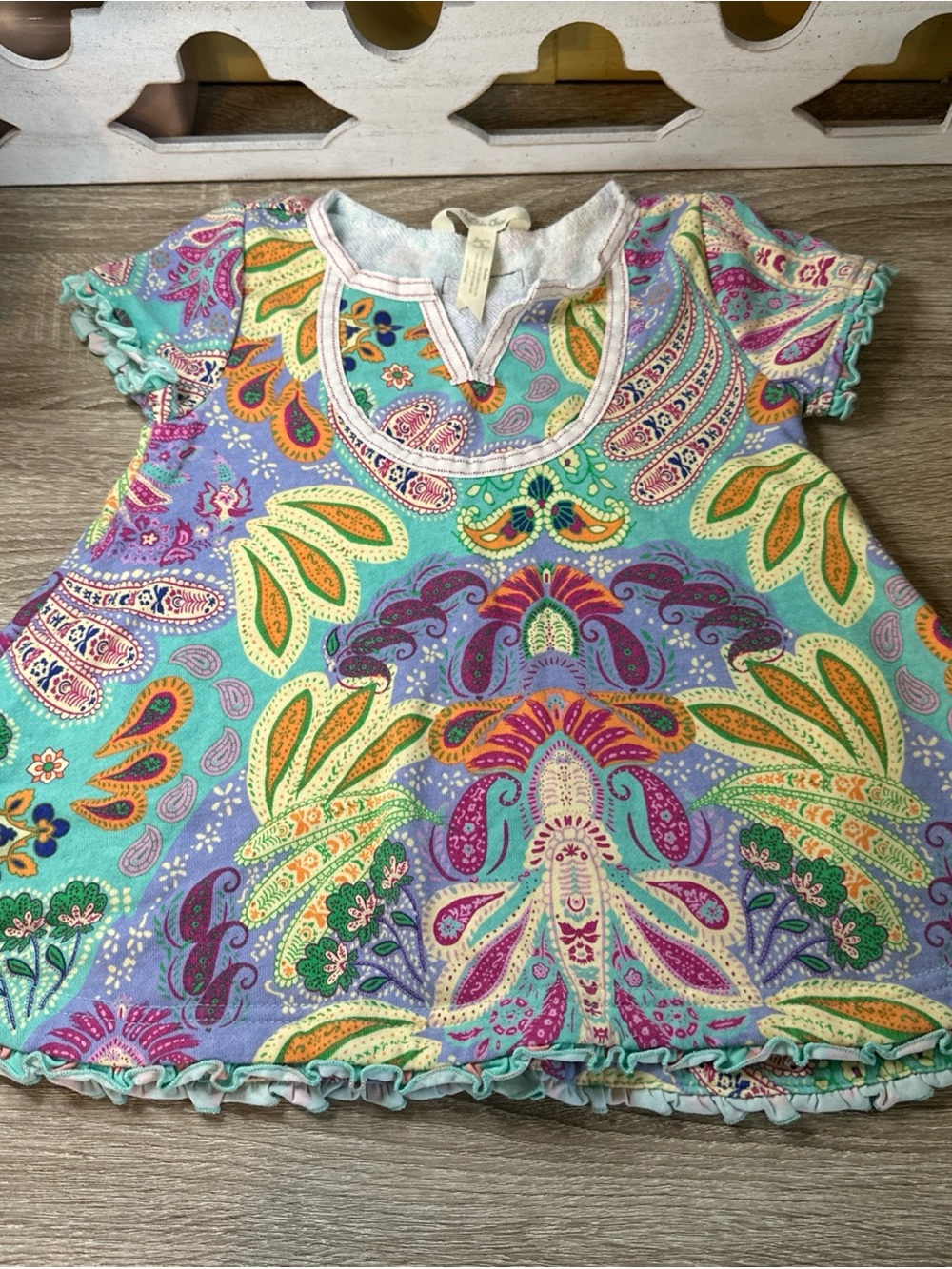 Matilda Jane Treasure Trove Swim Girls Swimsuit Cover Up Dress Floral Size 2